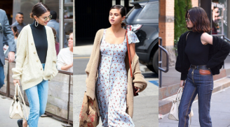 Selena Gomez có cả bộ sưu tập cardigan nhưng chưa bao giờ diện trùng lặp, cứ lên đồ là sang hết nấc
