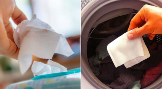 Bỏ 1 tờ giấy ướt vào máy giặt, hiệu quả bất ngờ, giải quyết vấn đề nhà nào cũng gặp