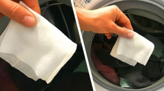 Bỏ tờ giấy ướt vào máy giặt: Tưởng lãng phí hóa ra có lợi ích bất ngờ