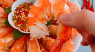 Cách luộc tôm đỏ au, ngọt thịt không bị tanh