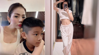 Lệ Quyên khoe body xịn tuổi 40, không quên gửi lời cảm ơn con trai vì điều này