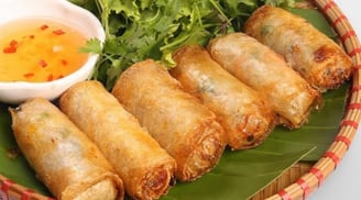 Cách rán nem giòn tan để lâu không lo ỉu