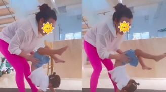 Lisa nhà Hà Hồ mới 2 tuổi đã tập yoga thuần thục khiến mẹ cũng phải trầm trồ tán thưởng
