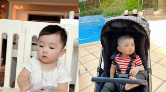 Con trai Chi Bảo sút 1 kg sau trận ốm 20 ngày, loạt khoảnh khắc đáng yêu gây sốt
