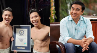 MC Quyền Linh gửi tặng Quốc Cơ - Quốc Nghiệp 900 triệu sau khi lập kỷ lục thế giới
