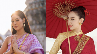 Dàn mỹ nhân Việt trong trang phục truyền thống Thái Lan: Khánh Vân xinh đẹp sang chảnh