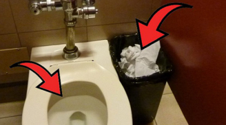 Đi vệ sinh xong nên vứt giấy vào bồn cầu hay thùng rác? Câu trả lời khiến bạn vỡ òa