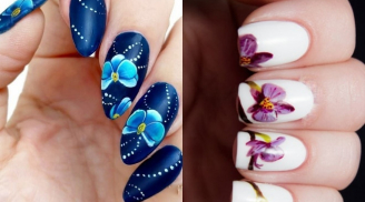 10 mẫu nail vẽ hoa nổi bật cho ngày hè, chị em nên tham khảo