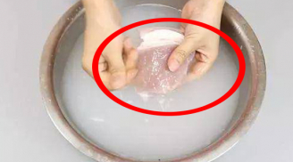 Rửa thịt lợn với nước càng rửa càng bẩn: Dùng nước này thịt sạch bong, thơm phức