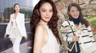 Minh Hằng thay đổi style 180 độ từ khi mang bầu, vẻ ngoài trở nên dịu dàng, đằm thắm hơn hẳn