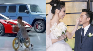 Đàm Thu Trang khoe con gái tập xe nhưng dàn siêu xe 'khủng' mới chiếm trọn spotlight