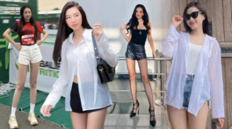 Dàn Hậu Việt đam mê mẫu quần ngắn cũn khoe đôi chân dài cực phẩm