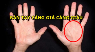 Dù nam hay nữ, lòng bàn tay có 5 dấu hiệu này sớm muộn cũng phát tài, càng già càng giàu