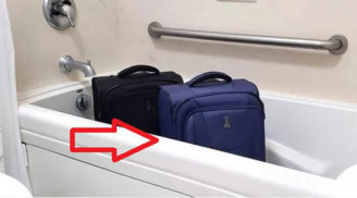 Nhận phòng khách sạn cứ đặt ngay vali vào phòng tắm: Lợi ích tuyệt vời rất ít người biết