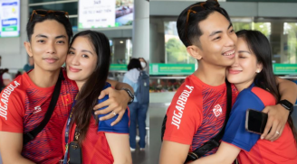 Phan Hiển trao nụ hôn ngọt ngào cho Khánh Thi khi trở về từ SEA Games 32, nào ngờ nhận cái kết 'cực phũ'