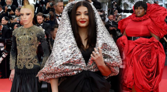 Hoa hậu đẹp nhất thế giới như bà đẻ quấn chăn lên thảm đỏ Cannes: Biểu tượng nhan sắc thành thảm họa

 