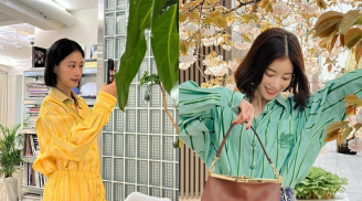 Họa tiết sọc dọc 'phủ sóng' street style của dàn mỹ nhân Hàn