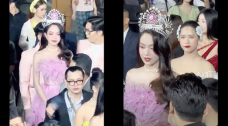 Hoa hậu Thanh Thủy bị nghi có hành động kém duyên với đàn em, người trong cuộc lập tức lên tiếng