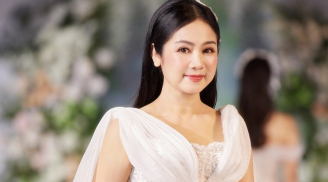 'Lá ngọc cành vàng' Thu Hà mặc váy cưới ở tuổi 54, hiếm hoi kể chuyện về người chồng thứ hai