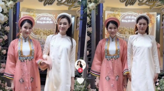 Lễ ăn hỏi Á hậu Phương Anh: Dàn Hậu Việt đình đám bê tráp, cô dâu rưng rưng xúc động