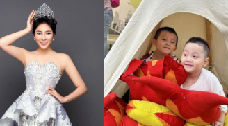 Hoa hậu Đặng Thu Thảo bất ngờ gửi lời xin lỗi 2 con, xúc động nói về việc làm mẹ đơn thân