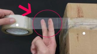 2 ngón tay cắt băng dính nhanh hơn dùng kéo: Kỹ năng thiết thực ai cũng cần phải biết