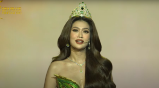 Đoàn Thiên Ân bật khóc nhắc về mẹ khi final walk tại chung kết Miss Grand Vietnam 2023