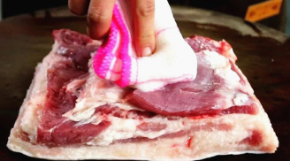 Tại sao người bán thịt lại lau thịt lợn bằng vải? Lợi ích tuyệt vời ai cũng muốn làm theo