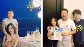 Shark Bình khoe ảnh đón tuổi mới bên Phương Oanh và gia đình, tiết lộ lời chúc đặc biệt của con gái