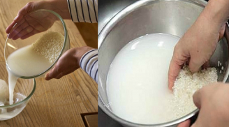 Vo gạo mà bỏ nước đi là một sự lãng phí tai hại, hãy dùng theo cách này để làm đẹp