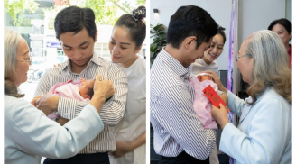 Khánh Thi và con trai mới sinh được gia đình chồng long trọng đón về nhà