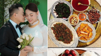 Sau kết hôn, Phương Oanh chuẩn 'vợ nhà người ta', trổ tài nấu ăn cực đỉnh khiến chồng phải mê