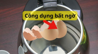 Đập vỏ trứng cho vào ấm siêu tốc đun sôi, công dụng cực bất ngờ