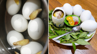 Luộc trứng vịt lộn đừng dùng nước lã, thêm thứ này trứng thơm ngon, không tanh