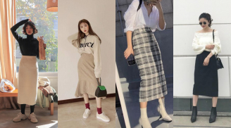 5 kiểu phối đồ với chân váy len dài giúp bạn làm chủ xu hướng thời trang