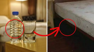 Ném ngay chai nước vào gầm giường khách sạn sau khi nhận phòng: Bạn sẽ nhận được lợi ích bất ngờ
