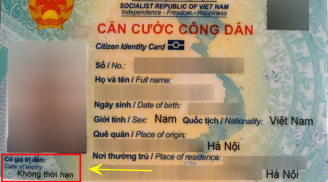 Có 1 đối tượng được cấp CCCD có giá trị vô thời hạn, đó là ai?