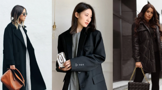 4 cách mix đồ làm mới chiếc áo khoác tối màu ngày lạnh chị em nên tham khảo