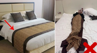 Tại sao khách sạn nào cũng để tấm khăn trải ngang giường: Nhiều người tưởng trang trí hóa ra nhầm