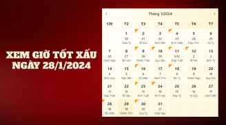Xem giờ tốt xấu ngày 29/1/2024 chuẩn nhất, xem lịch âm ngày 29/1/2024