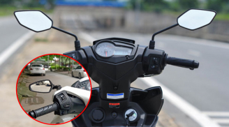 Xe máy chỉ có một bên gương có bị phạt không?