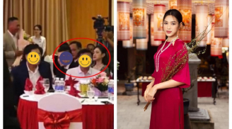 Hoa hậu Đỗ Hà bị soi khoảnh khắc xuất hiện cùng thiếu gia đình đám, còn có hành động gây chú ý