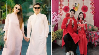 Các cặp sao Việt xúng xính diện thời trang áo dài du xuân