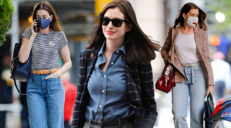 Anne Hathaway ưu ái 4 món thời trang quen thuộc để luôn trẻ trung dù đã hơn 40