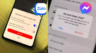 Cách rời nhóm chat Zalo, Messenger mà không ai biết