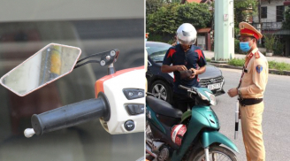 Trường hợp xe máy chỉ lắp 1 gương chiếu hậu nhưng không bị phạt