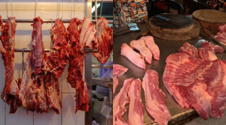 Ngoài chợ thịt bò treo lên cao, thịt lợn để trên bàn, lý do bất ngờ đi chợ nhớ chú ý chọn thịt ngon