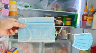 Mẹo hay chống đông tuyết và khử mùi cho tủ lạnh bằng khẩu trang, áp dụng ngay quá rẻ