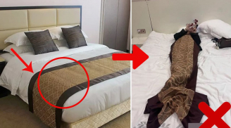 Tấm vải trải ngang giường trong khách sạn dùng để làm gì: 90% không biết công dụng thật sự