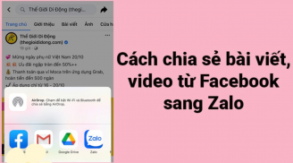 Cách chia sẻ bài viết, video từ Facebook sang Zalo siêu nhanh và đơn giản